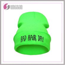 2015 chapéu de gorro de dia de cabelo ruim Hiphop gorro de malha acrílico (SNZZM002)